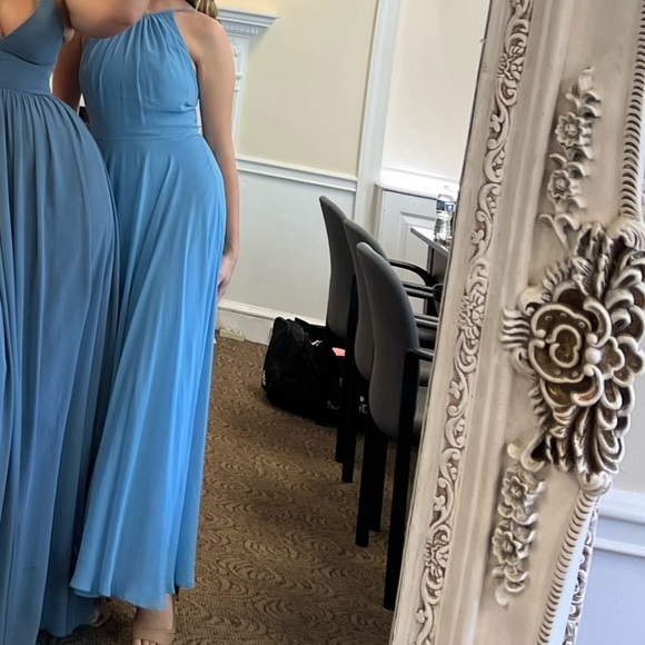 Gorgeous Halter Chiffon Bridesmaid Gown - Picture 5 of 6